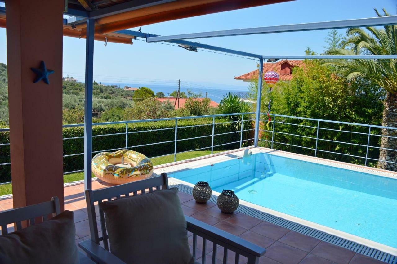 Cozy Small Smart Villa With Private Pool Mikri Mantineia Kalamata Exterior foto
